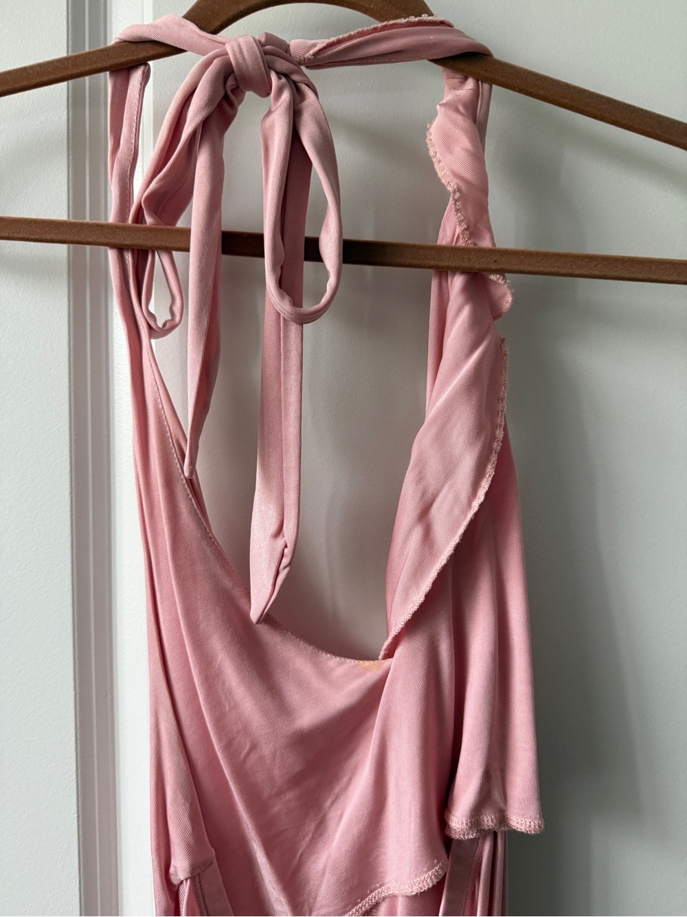 H&M Dusty Pink Ruffle Halter Top - Picture 4 of 5